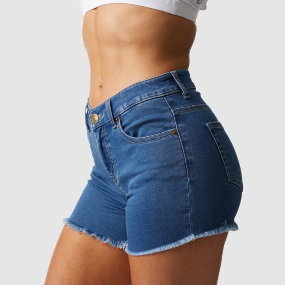 Born primitive FLEX Stretchy Jean Shorts (mid-wash)